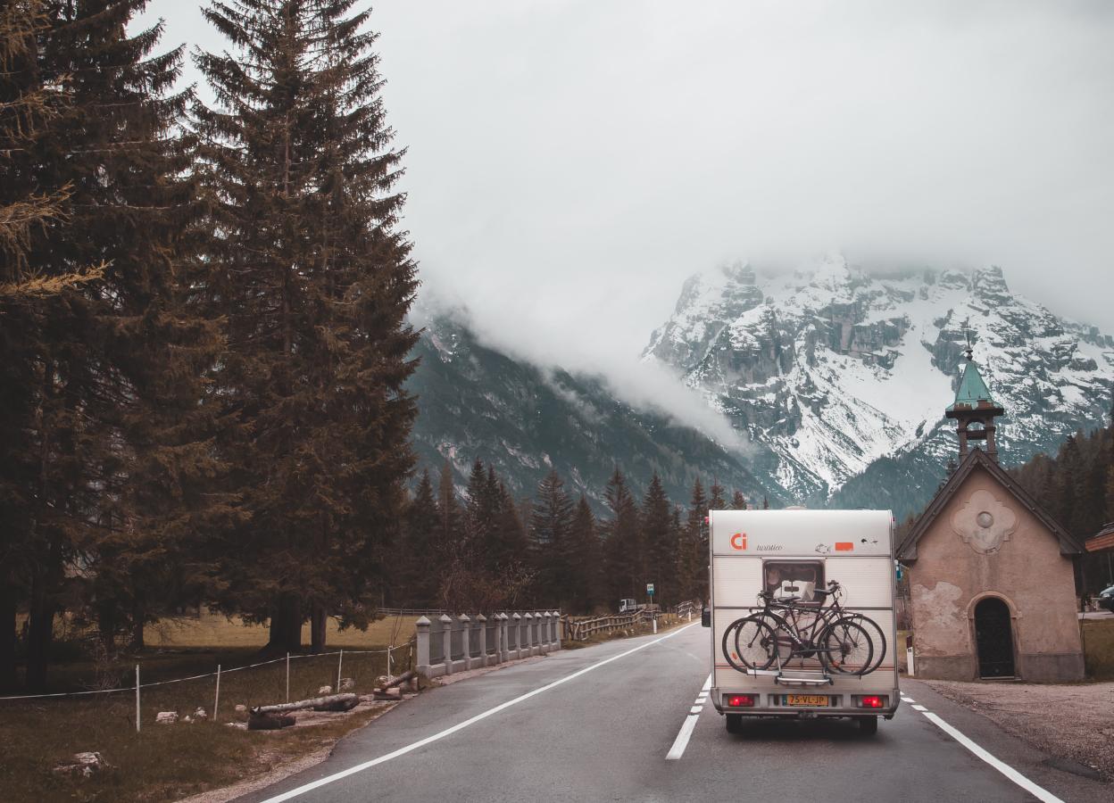 camper nelle montagne